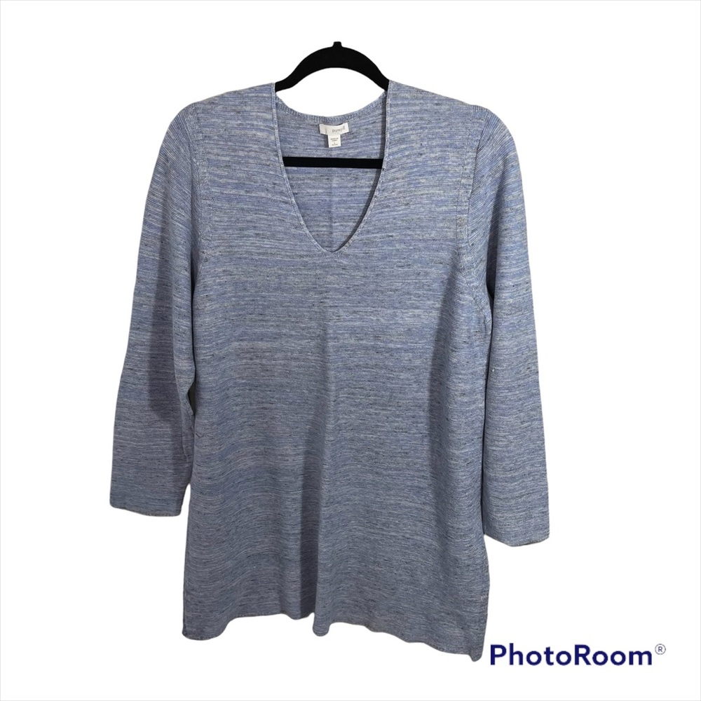 Pure Jill Sweater Size Large - Petite - Tunic - Blue